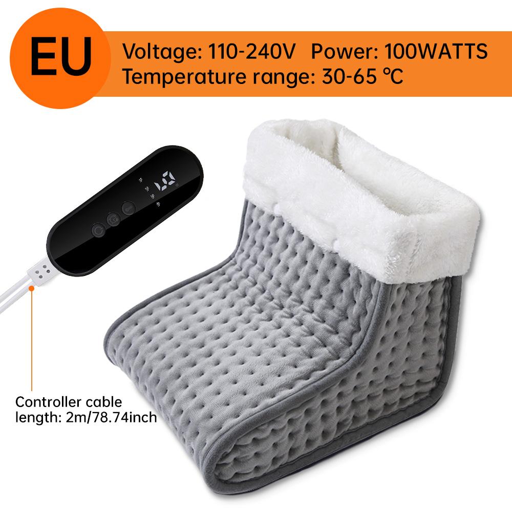 Electric Foot Heater 4 Modes Timing Heating Control Setting Washable Heated Thermal Foot Warmer Massager  Foot Care Pad Cushion