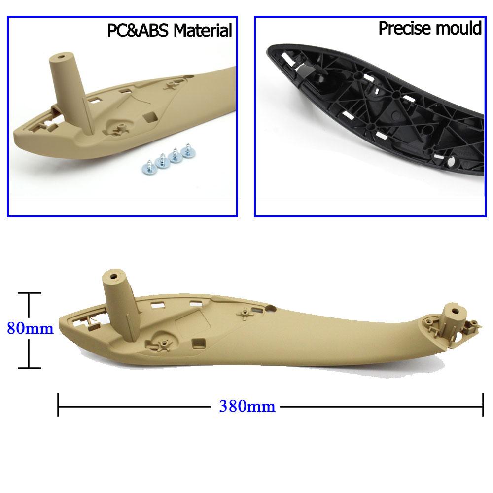Автомобильные аксессуары, внутренняя дверь, черный, бежевый, левый и правый, сменная накладка на ручке для BMW M3 M4 F30 F34 F36 F32 F33