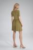 Summer dress with short sleeves - Olive dress M751 size