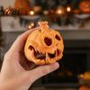 Halloween Skull Pumpkin 3D Printed Candle Holder, Hollow Design Sturdy Decoration Figurine, Multifunctional Ambient Lampshade for Party Favors Festive