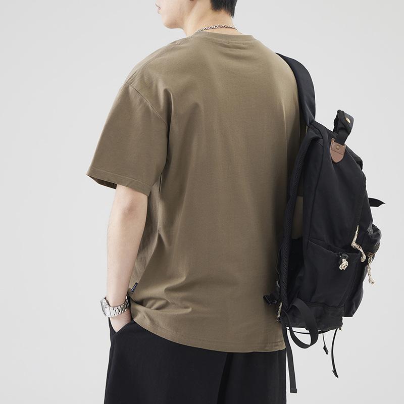 Men's New Short Sleeved Versatile T-shirt, Men's Loose and Casual Japanese Fashion Brand Round Neck, Men's