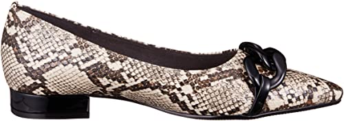 Carino CATT22314 Women's Rain Shoes, Beige Snake, Size 23.0 cm