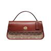 Сумка-сэтчел Turnlock 27 Classic Monogram из покрытого канваса Женские сумки Коричневый Желтый Ржавый 143-B4NQ4