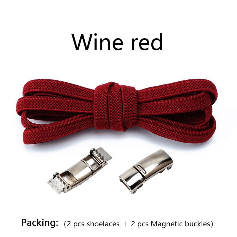 1 пара шнурков без завязывания, магнитная застежка, эластичные шнурки для детских и взрослых кроссовок, плоские резиновые шнурки