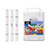 Student Dual-Head Double Color Acrylic Markers - 36/48/60/72 Colors, Triangle Barrel