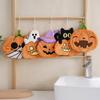 Cute Halloween Pumpkin Coral Velvet Kids Hand Towels Water-absorbing Quick-dry Towels Hanging for Kitchen Bathroom Holiday Gift