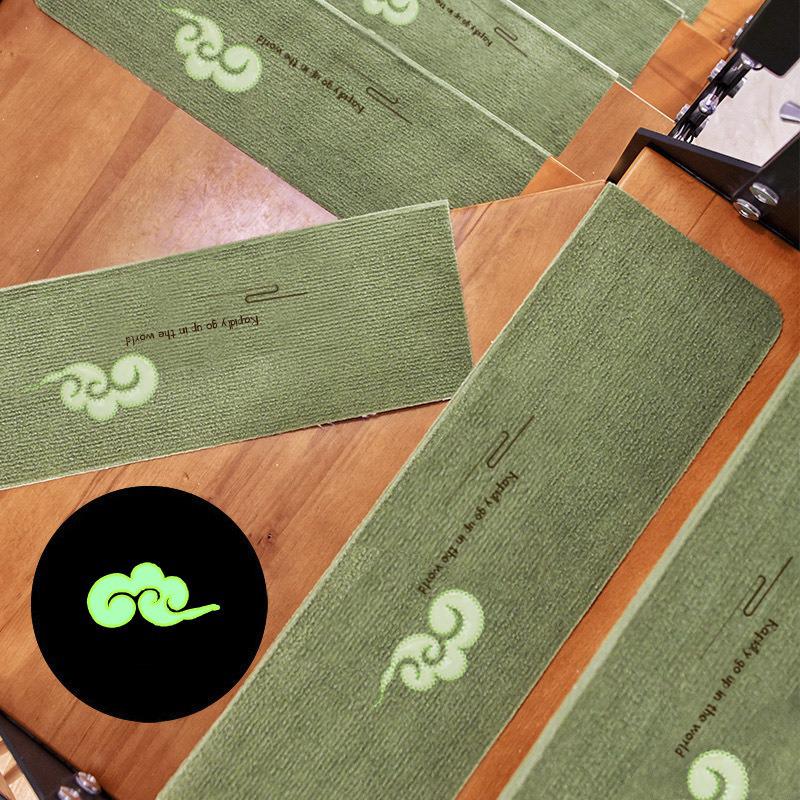 Светящиеся самоклеящиеся коврики на ступени лестницы - Соединяемые, без клея, коврики для защиты массива дерева