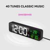 LED Digital Alarm Clock Temperature Date Display Desktop Desk Clocks Home Table Decoration 12/24H Dual Alarms Digital Clocks