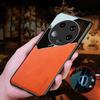 For Xiaomi 13 Ultra Protective Cover PU Leather Coated TPU+PC Phone Case with Car Mount Metal Sheet