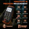 Кнопочный цифровой мультиметр, Инструменты для электрических измерений, Автоматический выбор диапазона, Безопасная конструкция с двойной изоляцией с удержанием данных