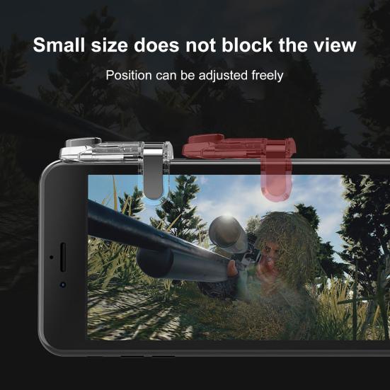 1 пара Игровых Защищенных от царапин Универсальных Вспомогательных Триггеров Чувствительная Кнопка Игрового Контроллера для Телефона