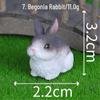 Miniature Rabbit Garden Ornaments - Cute, Realistic Resin Decoration for Creative Landscaping