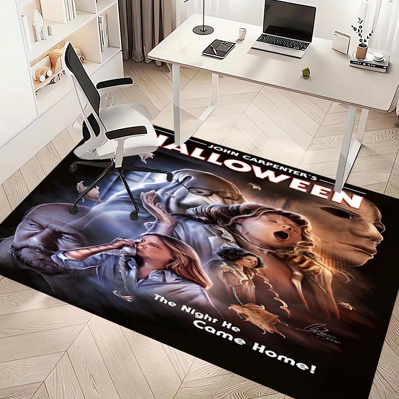 1pc The Revenge of Michael Myers Print Area Rug - Soft, Washable Non-Slip Indoor Mat, Living Room, Home Office Decorative Rug,Office Decorative