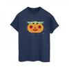 STAR WARS Womens/Ladies The Mandalorian Grogu Pumpkin Cotton Boyfriend T-Shirt