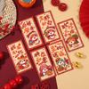6pcs Cute 2025 Snake Year Red Envelopes Hongbao Good Lucky Red Packets Lucky Money Bag Graduation