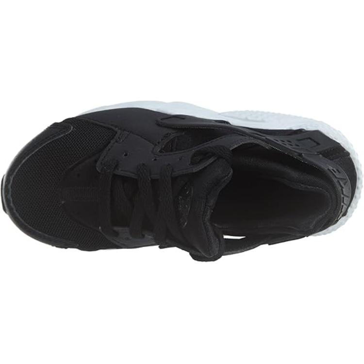 Nike Air Huarache Run Нескользящие Устойчивые к истиранию Низкие Детские Беговые Кроссовки Черно-белые Детские 704949-011