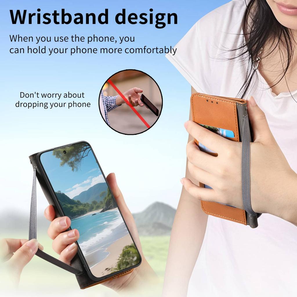 Чехол-бумажник с откидной крышкой для Samsung Galaxy S26 S25 Edge S24 S23 FE S22 Ultra, Магнитный чехол-книжка с держателем для карт, противоударный
