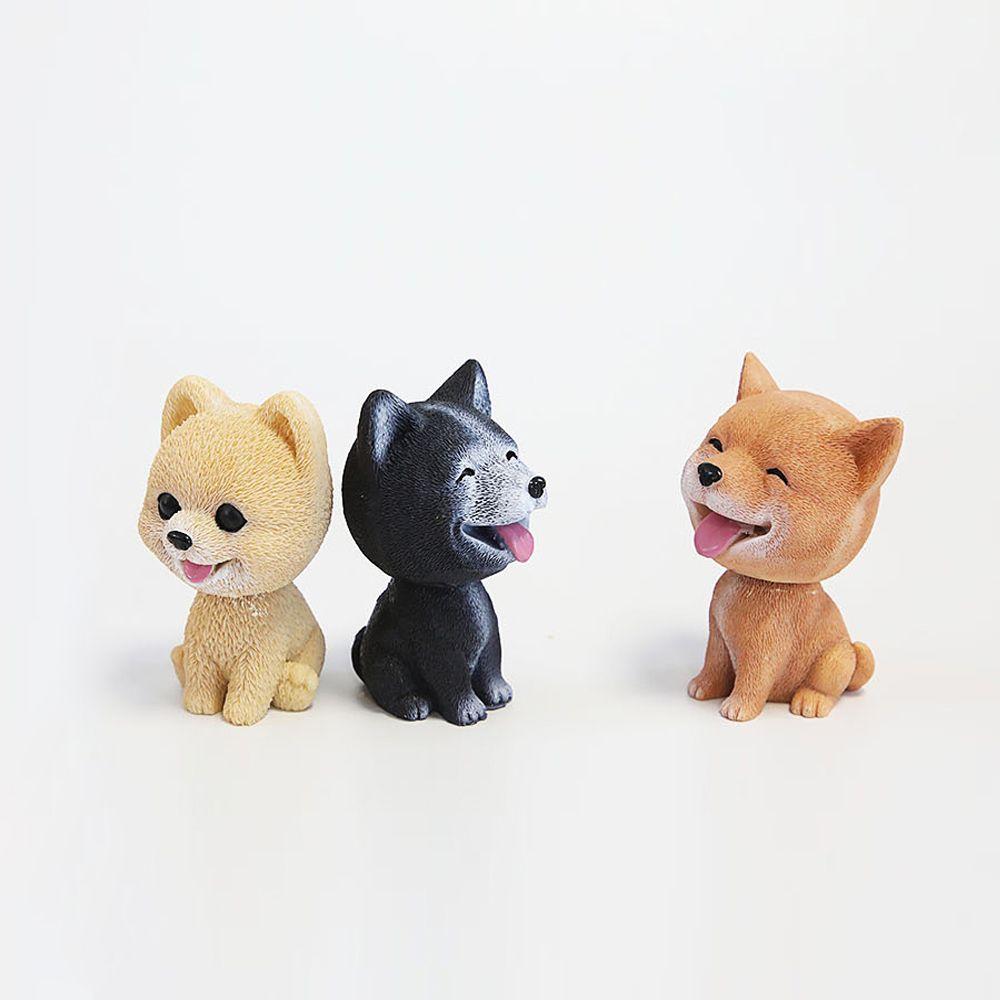 1PC 8 Styles Car Interior Resin Nodding Puppy Car Swing Toys Dashboard Ornament Shaking Head Dog