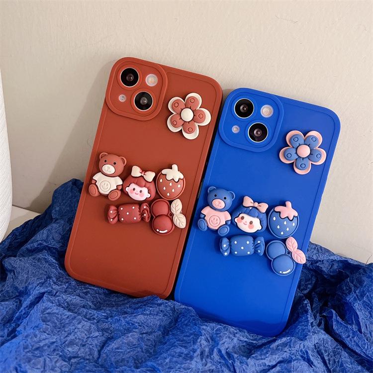 Силиконовый чехол для телефона Cartoon Girl для OPPO Reno6 Pro, A95, A11x и Vivo A9 — защита от падений, полное покрытие.