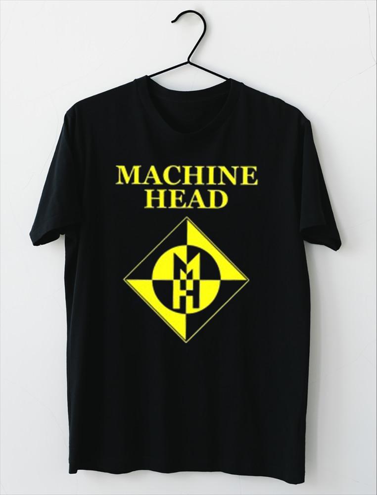 НОВЫЙ Классический Подарок Для Фаната Футболка с Логотипом Группы Machine Head Черная Все Размеры HH58 Унисекс Футболка