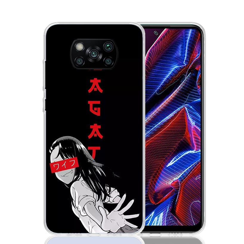 Nagatoro San Anime Aesthetic Case Phone Cover for Xiaomi Redmi Note 10 9 9S 8 8T 7 5 Pro Mi 12T 11T 10T 9T 12 11 Lite A3 A2 Tren