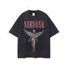 Футболка унисекс Nirvana в стиле гранж, стираная, оверсайз, с принтом, винтажная, с изображением группы, размеры M-XXXL