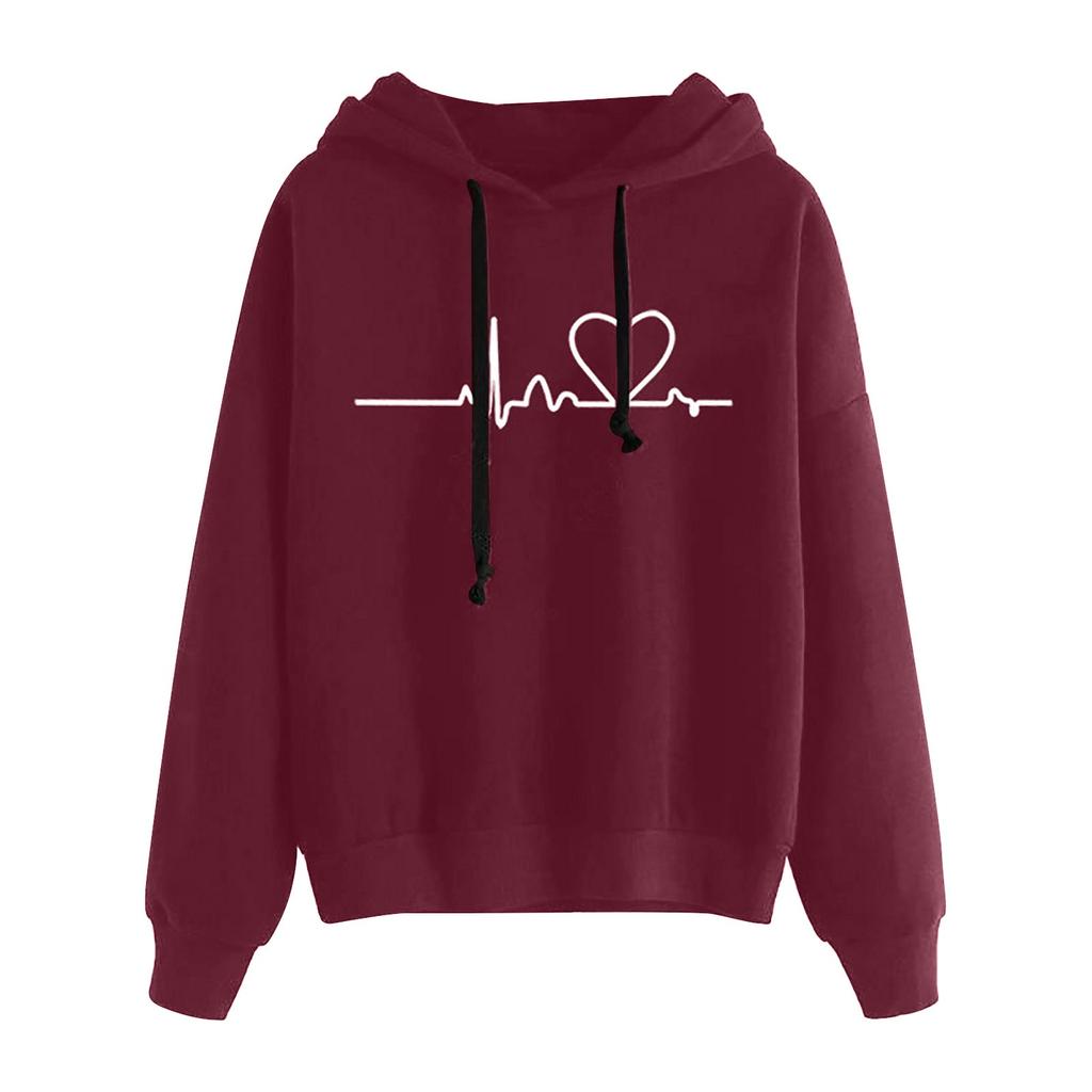 Women's Autumn Winter Hoodie Sweatshirt Pullover Tops Long Sleeved Comfortable