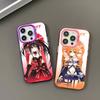 Мультяшный чехол для телефона Date A Live для IPhone 17 16 15 14 13 12 11 Pro MAX Матовый противоударный задний чехол Защита от падения Матовая крышка