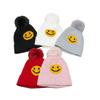 Autumn and Winter New Wool Hat Fleece Thickened Warm Cold Hat Casual Versatile Smiley Face Knitted Hat Women