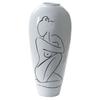 Vase - Design - Moderne - Résine Blanche - 73,5 Cm - Abstrait
