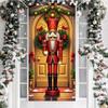 Nutcracker Soldier Linings For Christmas Doors Christmas Decorations Door Cover 2024 Xmas 2025 New Year Outdoor Garden Decors