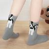 1Pair Funny Cotton Socks with Balls Cartoon Animal Socks Breathable Dog Middle Tube Socks Novelty Gifts for Diog Lovers