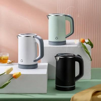 Электрический чайник 1PC800ML Маленький чайник двухслойный 304 нержавеющая сталь отдельная крышка для дома путешествия офиса