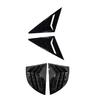 Fit For Honda Civic Senda 8th 2006-  2009 2010 Front Rear Side Window Blinds Trim Cover Louver Stickers Frame ABS Carbon Fiber