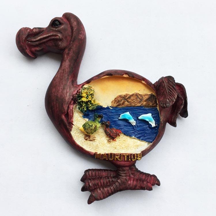 Маврикий Туризм Сувенир Магниты на холодильник Raphus Sute Cucullatus Dodo Магнитные наклейки Украшения Настенные украшения Подарки для путешествий