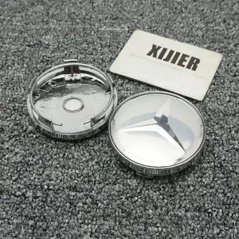 XAOJZ1 For Mercedes Benz 4pcs 60MM Car Wheel Center Hub Caps Cover decorate Accessories For MERCEDES BENZ AMG W204 W126 W205 W124 W220
