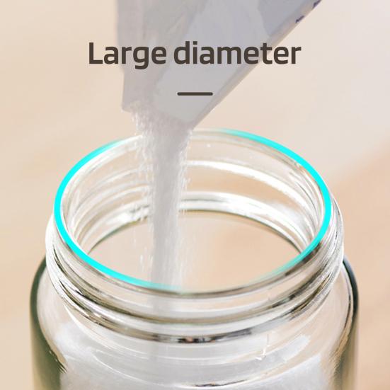 Количественный дозатор соли на 180/250 мл со стеклянной производственной банкой Прецизионная соль Влагостойкий Съемный Легко снимать