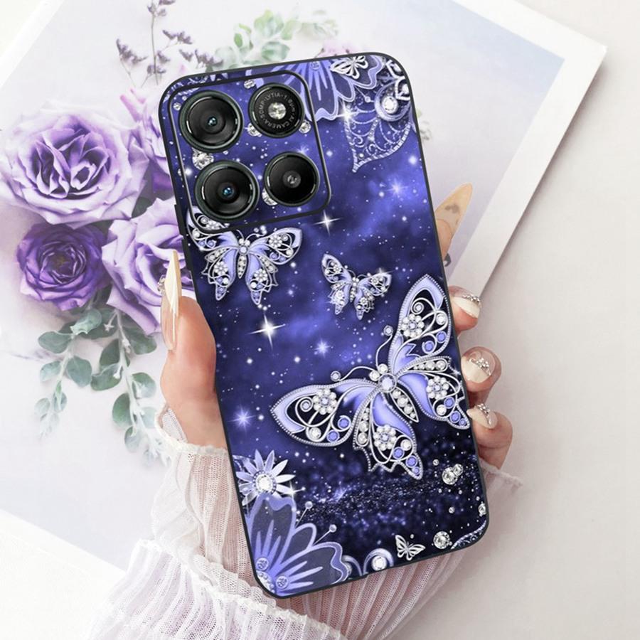 Для Motorola Moto G67 Moto G77 Чехол Мультяшный Кот Силиконовый Мягкий ТПУ Задние Крышки Для MotoG77 G 67 Чехол для Телефона MotoG67 G 77 5G Fundas