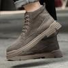 Мужские ботинки, зимняя кожаная обувь с высоким берцем, модная хлопковая обувь, модные ботильоны, деловая повседневная уличная обувь, мужские кроссовки, новые