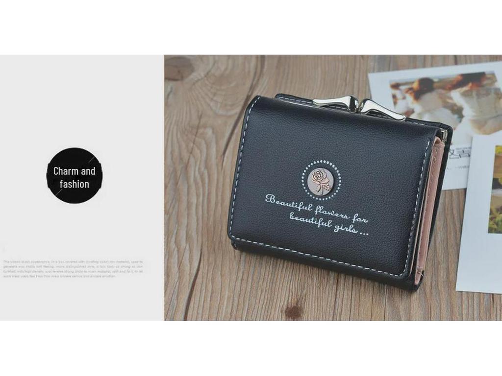 Женский короткий кошелек — большая вместимость, мягкий складной дизайн, кошелек для монет в японском и корейском стиле для студентов