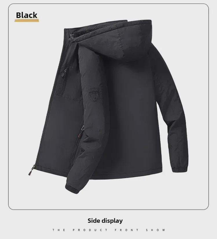 Men's Large Size Waterproof Winter Travel Jacket - Thick, Breathable, Medium-Long, Outdoor, Plus Velvet