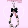 Hanging Cord Phone Strap 3D Star Mobile Lanyard Mobile Accessories Beaded Phone Chain  Jewelry Gift
