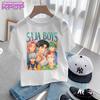 Cute Cartoon Saja Boys T-shirts Kpop Demon Hunters T Shirt Kids Boy Girl Summer Short Sleeve Round Neck Tops Children's Clothing