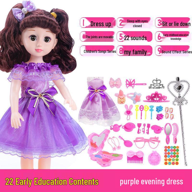Interactive Smart Doll Set with Changeable Clothes - Princess Toy for Girls, Perfect Birthday Gift