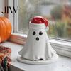 Cute Halloween Ornament Ghost Incense Holder, Ghosts Scents Burner, Resin Whimsical Gift Waterfall Burner Backflow Decorative Home Desktop