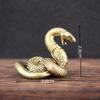3 Styles Vintage Brass Mini Snake Antique Bronze Decor Figurines For Interior Decoration Desktop Ornament Tea Pet Home Decor
