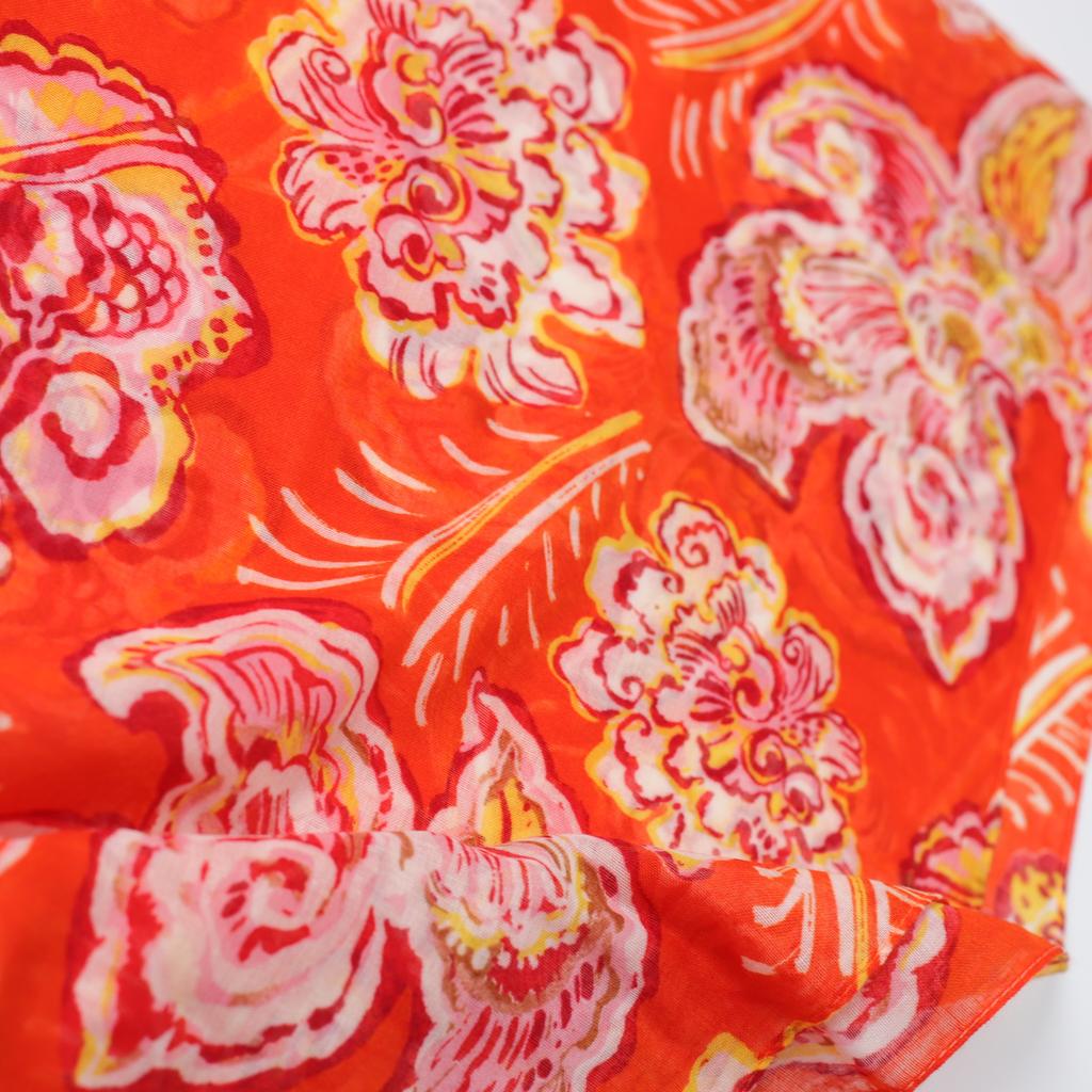 Red Dahlia Bali Yarn Printing Long Towel Factory Sales Travel Vacation Sun Protection Warm Shawl