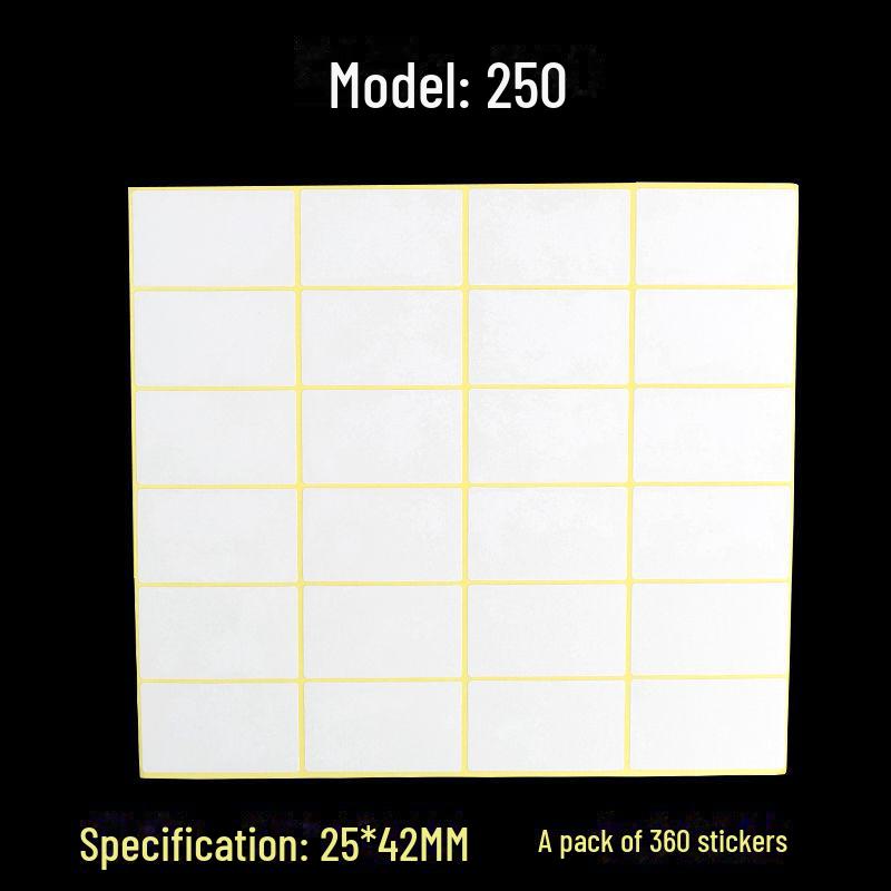 A5 Self-Adhesive Blank White Stickers for Printing and Handwriting Labels