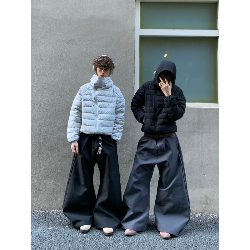 Капуста Кола Зима Простой Худи Клинфит В рубчик Пуховик Легкий Теплый Хлопковый Пуховик для Пар