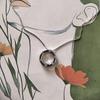 Серебряное колье с фианитами, вес изделия 3,88 гр (2209188)